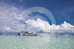 Yatch with blue sky