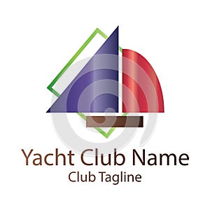 Yatch club logo template