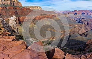 Yavapai Point and The Tonto Platform From Cedar Ridge