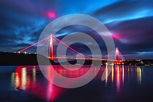 Yavuz Sultan Selim Bridge in Istanbul, Turkey