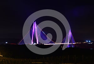 Yavuz Sultan Selim Bridge in Istanbul, Turkey