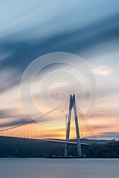 Yavuz Sultan Selim Bridge in Istanbul, Turkey