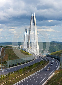 Yavuz Sultan Selim Bridge in Istanbul, Turkey