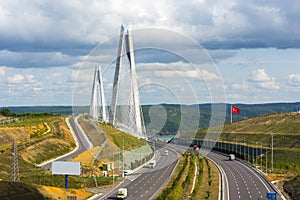 Yavuz Sultan Selim Bridge in Istanbul, Turkey