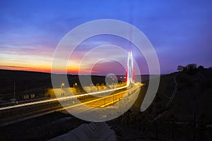 Yavuz Sultan Selim Bridge, Third Bridge sunrise Istanbul, Turkey