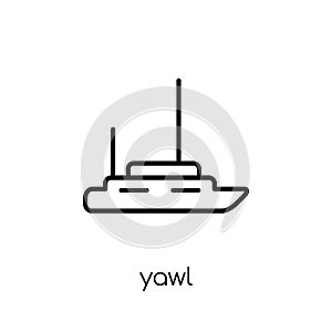 yawl icon from Transportation collection.