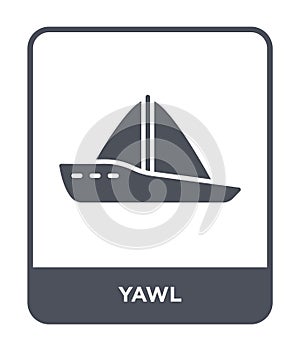 yawl icon in trendy design style. yawl icon isolated on white background. yawl vector icon simple and modern flat symbol for web