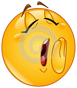 Yawn female emoticon