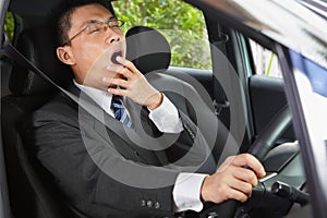 Yawning while driving