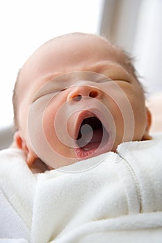 Yawning New Born Baby