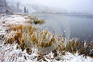 Yazevoe lake in Altai mountains, Kazakhstan