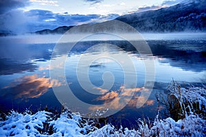 Yazevoe lake in Altai mountains, Kazakhstan