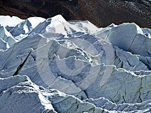 Yazghil Glacier in Shimshal valley, Karakoram, Northern Pakistan