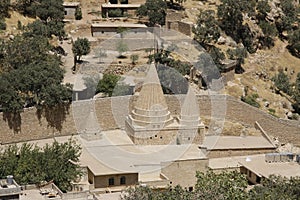 Yazidi temple in Lalish, Iraqi Kurdistan photo