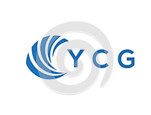 YCG letter logo design on white background. YCG creative circle letter logo concept. YCG letter design