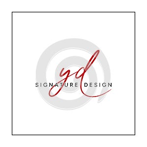 YD Minimal Vector Logo - Simple Business Logo for Monogram Y and D photo