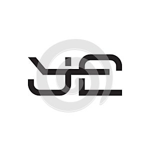 ye initial letter vector logo icon