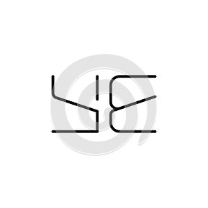 ye initial letter vector logo icon