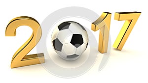 Year 2017 soccer ball