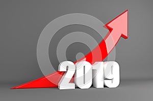 Year 2019 Business Arrow - Growth