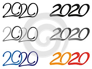 Year 2020 logos