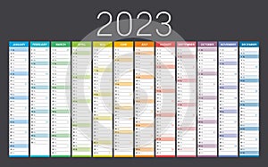 Year 2023 calendar