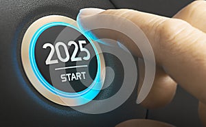 Year 2025 Start, Two Thousand and Twenty Five Concept