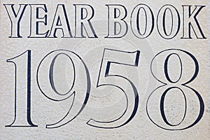 Year book 1958 cover