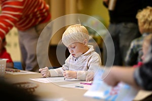 3 year Child Coloring Art Project in Pre-K Sunday School