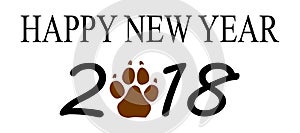 Year of dog 2018 sylvester symbol
