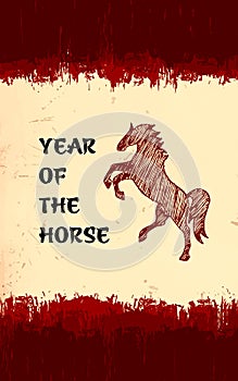 Year of the horse background