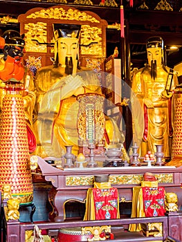 At the 600-year-old Old City God Temple, Shanghai, China