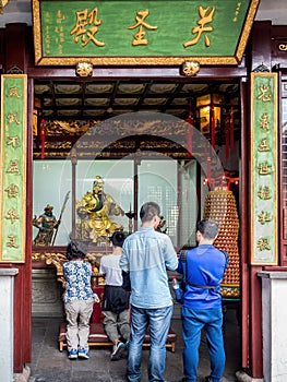 At the 600-year-old Old City God Temple, Shanghai, China