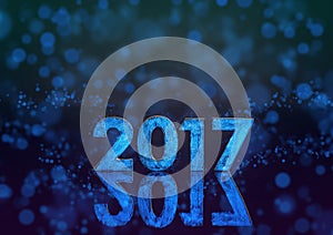 2017 year phosphorescent number