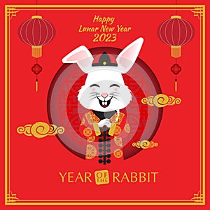 Year of the Rabbit, Lunar New Year greeting card