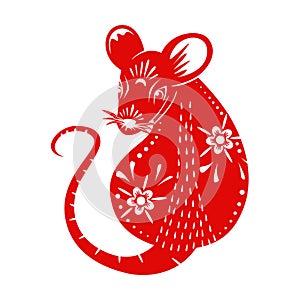 Year of the Rat. Chinese New Year 2020