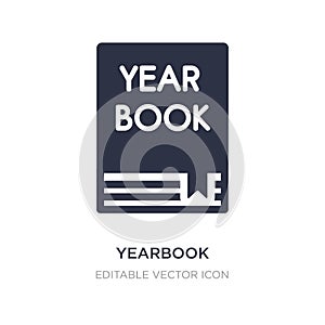 yearbook icon on white background. Simple element illustration from General concept
