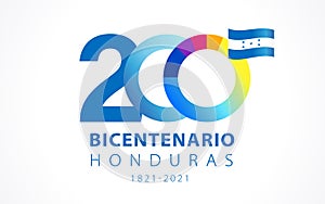 200 years anniversary Bicentenario Honduras logo photo