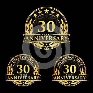 30 years anniversary design template. Anniversary vector and illustration. 30th logo.