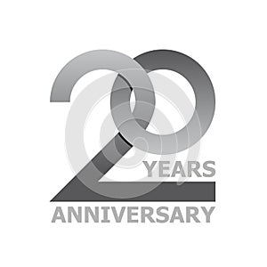 20 years anniversary symbol photo