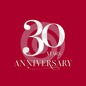 30anos aniversario signo vectorial de una organización o institución,icono.diseno elemento número 30aniversario 