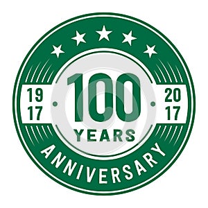 100 anos celebra aniversario diseno plantilla. 100 aniversario designación de la organización o institución.a ilustraciones 