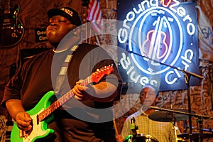 15-years old bluesman Christone Kingfish Ingram at Ground Zero