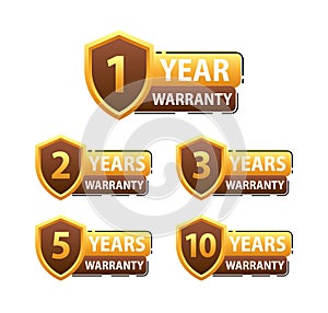 Years warranty shield label. Assuring Quality and Durability with Extended Warranty Coverage