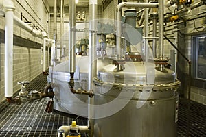 Yeast fermentation vats photo