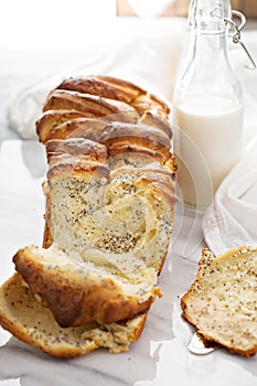 Yeast pull apart sweet bread with cream cheese