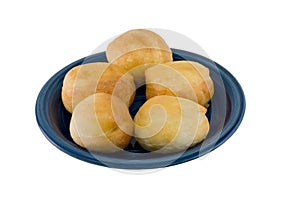 Yeast rolls or balls on plate