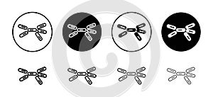 Yeast vector icon set collection. Yeast Outline flat Icon