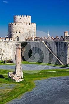 Yedikule Hisarlari (Seven Towers Fortress) in Istanbul, Turkey