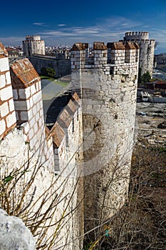Yedikule Hisarlari (Seven Towers Fortress) in Istanbul, Turkey